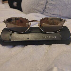 cartier glasses authentic wood giverny vintage